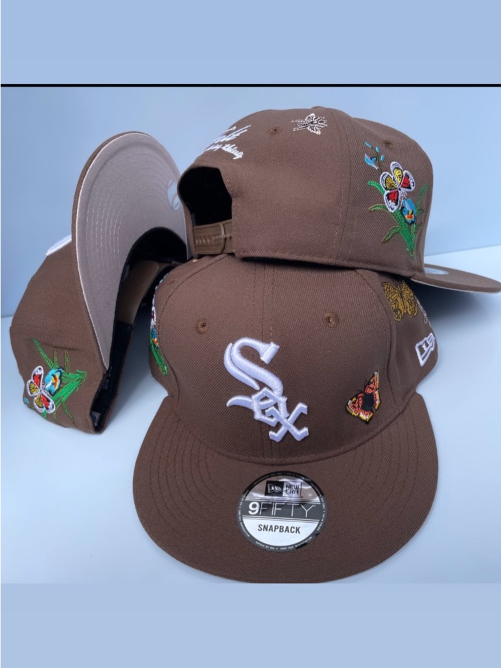 New Era 9Fifty hat Brown Chicago White Sox Embroidered Snapback Hat
